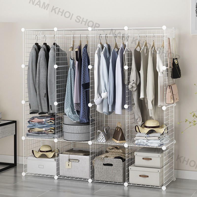 Lưới Sắt Decor , Thép Lắp Ghép Đa Năng, Giá Để sách Đồ Gia Dụng, Chuồng Size 35x35cm