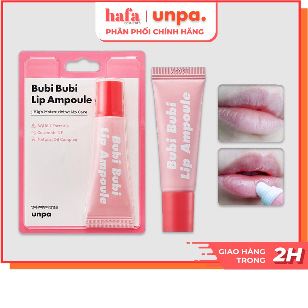 Son Dưỡng Dưỡng Ẩm Cho Môi Căng Mọng Unpa Bubi Bubi Lip Ampoule 10g