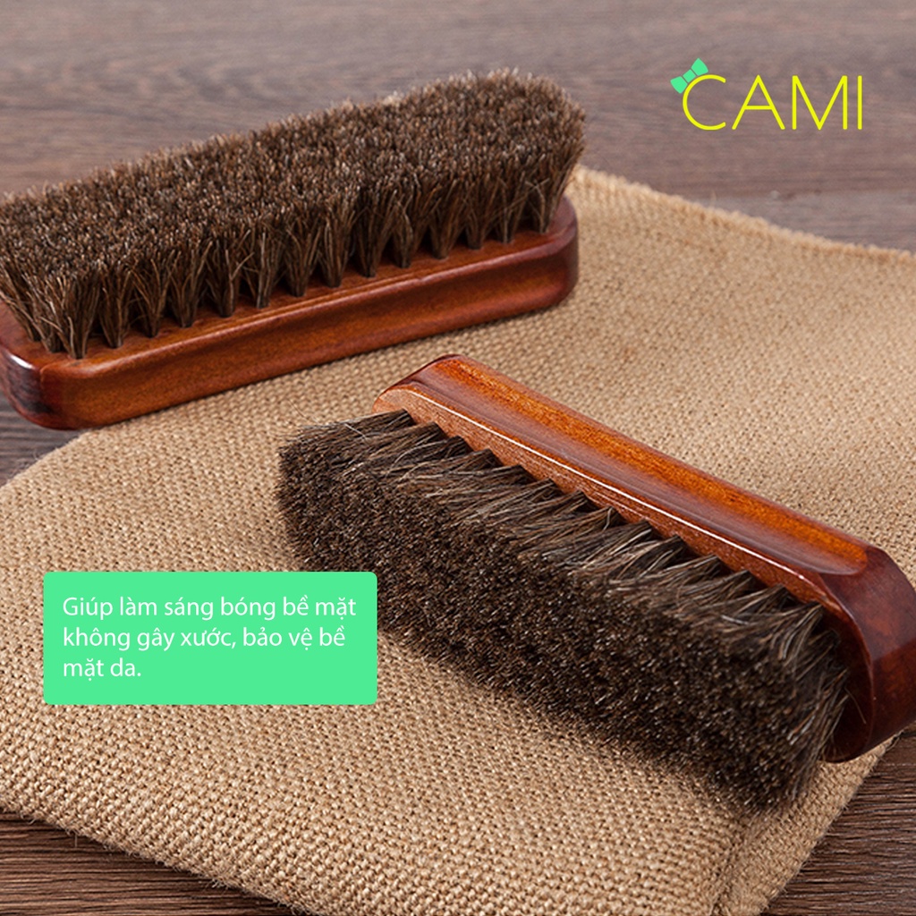 Dụng cụ đánh bóng giày lông ngựa tự nhiên - Cami - CMPK235