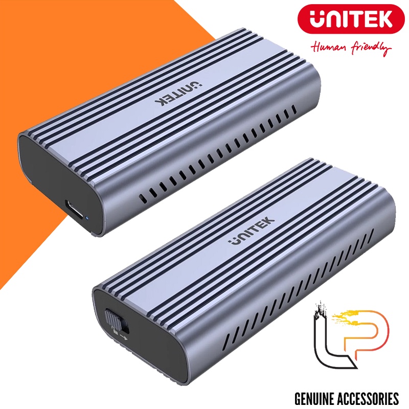 HỘP ĐỰNG Ổ CỨNG SSD TYPE-C 10GB RA CỔNG M2 PCLE/SATA ENCLOSURE S1225A UNITEK