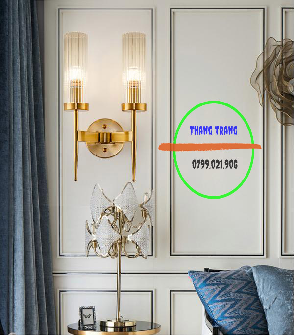 Đèn Gắn đèn vách Tường Cao Cấp Trang Trí Cổ Điển decor - Tặng Kèm Bóng Led E14
