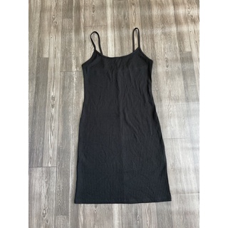 Đầm body 2 dây thun gân