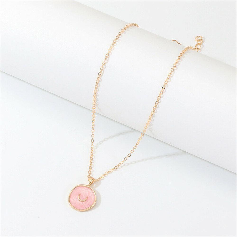 Eutus Dây Chuyền Chuỗi Xích Thả Dầu Mặt Trăng Ngôi Sao Tối Giản Thời Trang