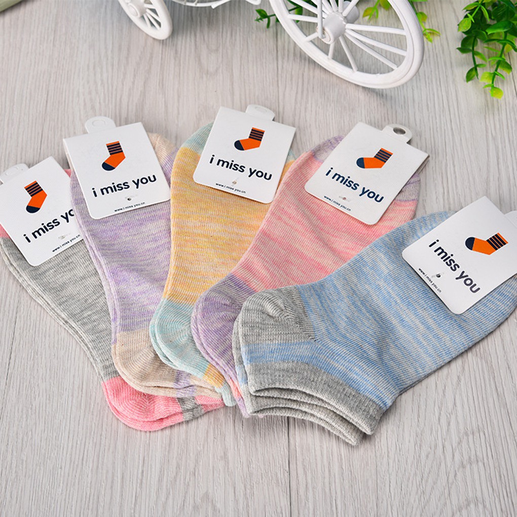Vớ cotton nữ cổ ngắn thoáng mát thoải mái