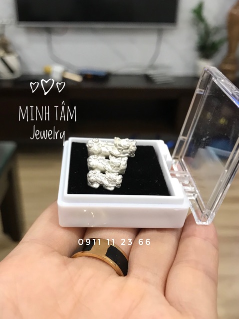 Tỳ hưu bạc ta size mini-Minh Tâm Jewelry