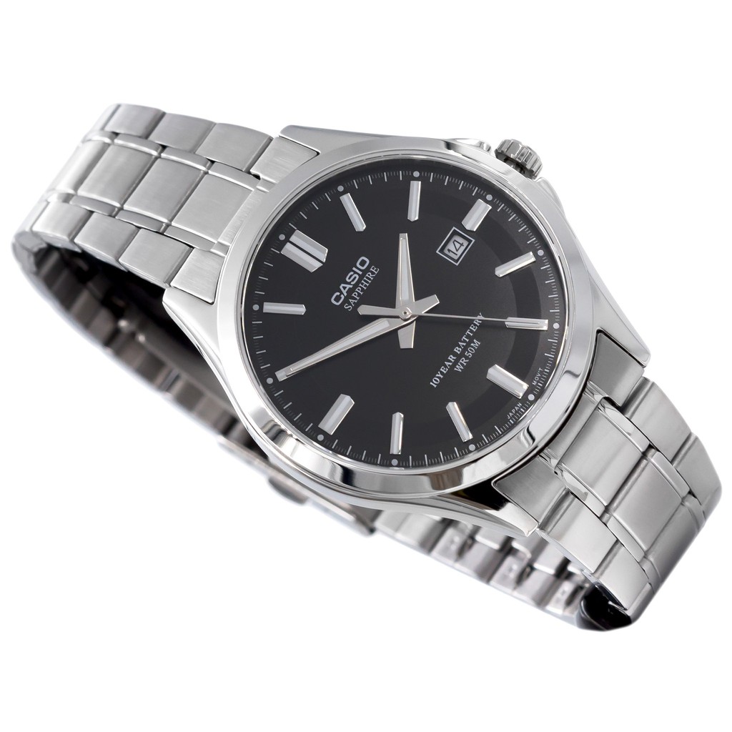 Đồng hồ nam dây kim loại Casio chính hãng Anh Khuê MTS-100D-1AVDF (41mm)