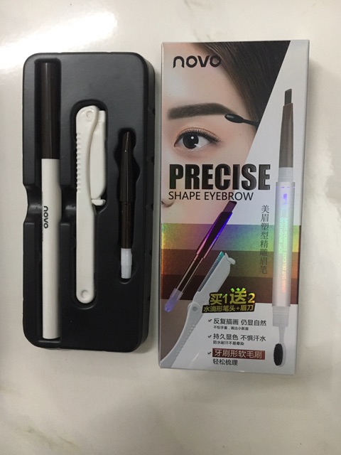 [Nội địa Trung] Kẻ mày Novo 3 in 1 Precise Shape Eyebrow