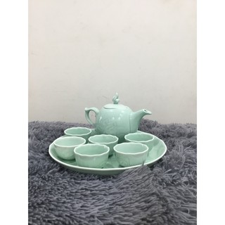Bộ trà bông sen - gốm sứ minh long i