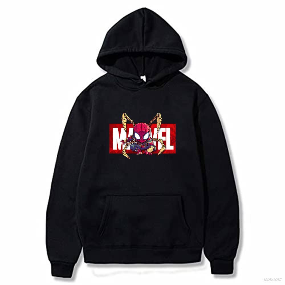 Áo hoodie in hình người nhện Marvel thời trang đường phố unisex 2021