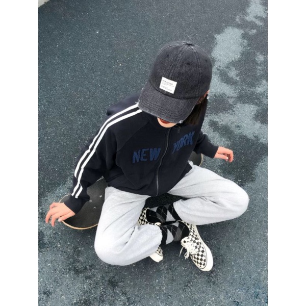 Mũ Kết Mũ Lưỡi Trai Unisex Denim Xước Cá Tính