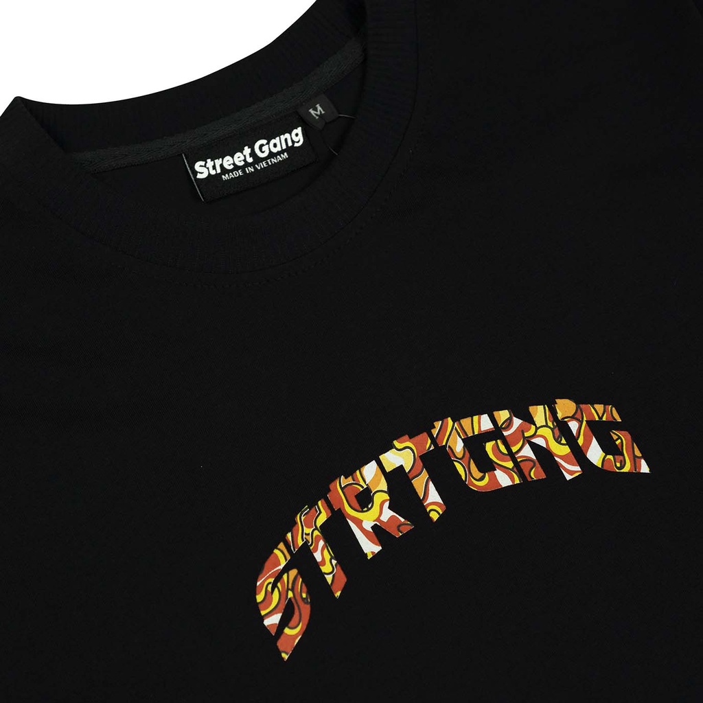 Áo thun Shuriken Fire - Đen - Street Gang