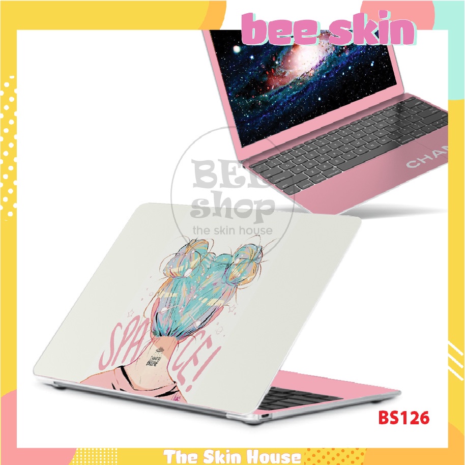 Skin dán laptop BEE SKIN mẫu Stronger Girl cho Macbook/HP/ Acer/ Dell /ASUS/Lenovo/Toshiba
