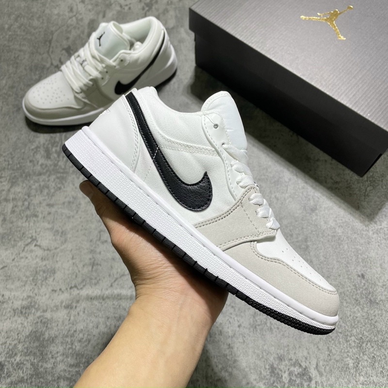 (FULL BOX) Giày thể thao sneaker Air Jordan 1 Low Trắng Sữa cổ thấp siêu đẹp dành cho nam và nữ