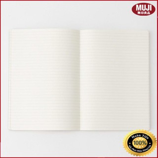 ( thương hiệu muji nhật bản ) SỔ KẺ NGANG A5 - ĐEN 80 TỜ