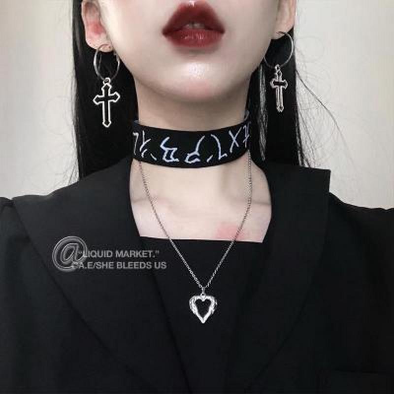 Bông tai, khuyên tai phụ kiện phong cách Hàn Quốc chữ thập cá tính