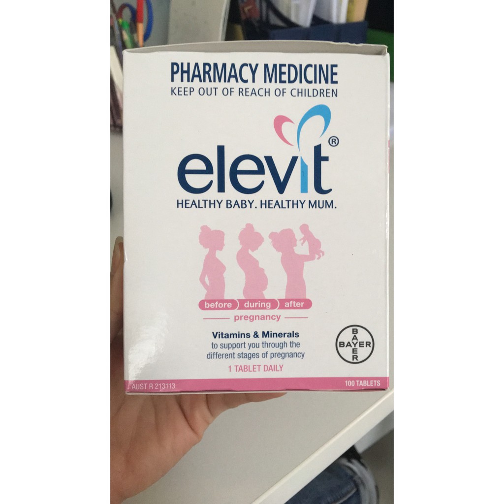 ELEVIT Bầu Úc_100v, có tem Chemist