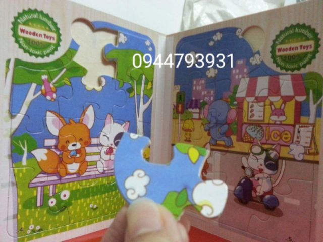 Sách gỗ Anh ngữ cho bé