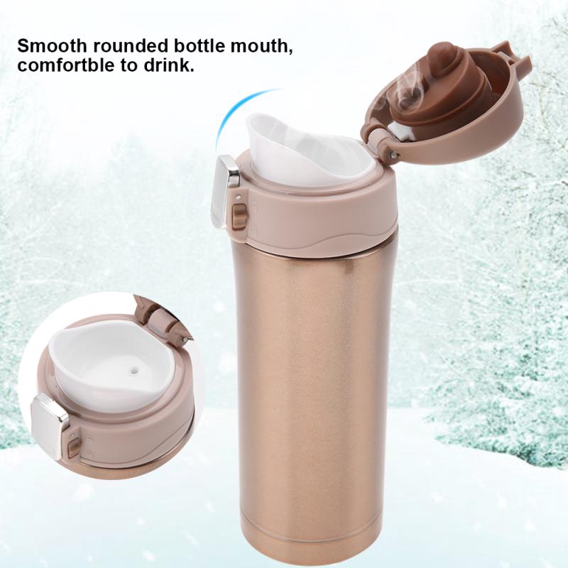 【moonbase】350ml Stainless Steel Vacuum Thermos Insulated Water Bottle Travel Mug Coffee Tea Cup