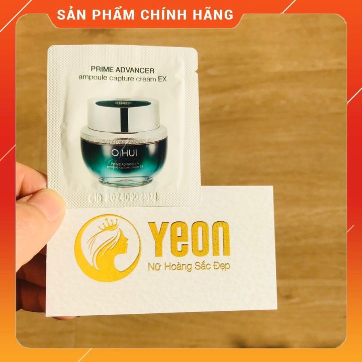 Combo 10 Gói Kem Chống Lão Hóa Ohui Phyto Vital Prime Advancer Ampoule Capture Cream Ex 1ml