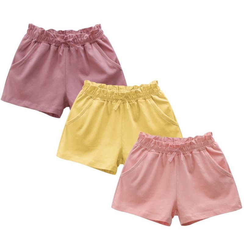 Quần short bé gái 27HOME, quần đùi bé gái chất cotton (Hk601)