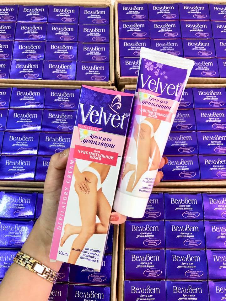 <THẬT 100%> Kem tẩy lông VELVET không đau rát, sử dụng tay, chân, nách, bụng | BigBuy360 - bigbuy360.vn