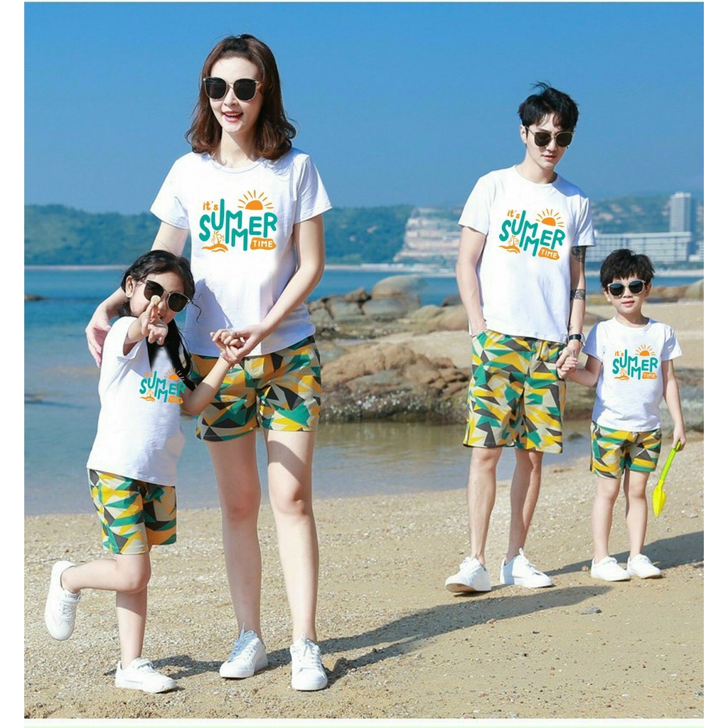 SET ÁO và QUẦN Đồ đi biển gia đình 3 4 5 người đồng phục du lịch biển nam nữ đủ size nổi bật - It's Summer Time