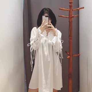 Váy suông trắng