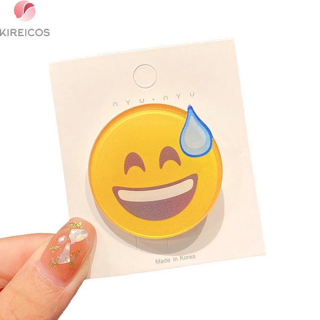 1 Kẹp Tóc Biểu Tượng Emojis Siêu Cute Phô Mai Que
