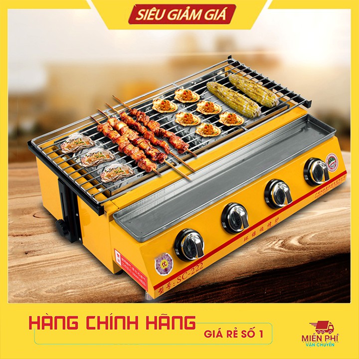 Bếp gas nướng hồng ngoại 4 trụ ETON ET-K222