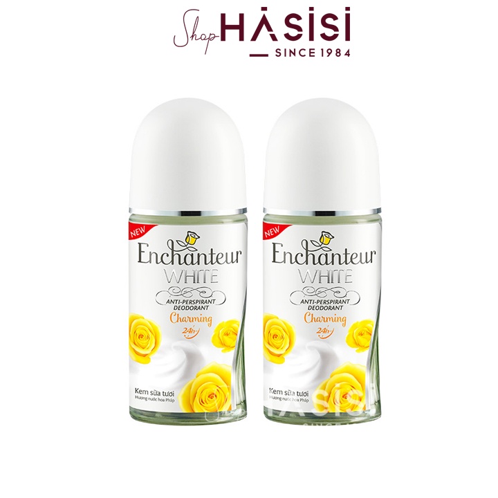 Lăn Khử Mùi Sữa ENCHANTEUR - White Anti-Perspirant Deodorant 50ml
