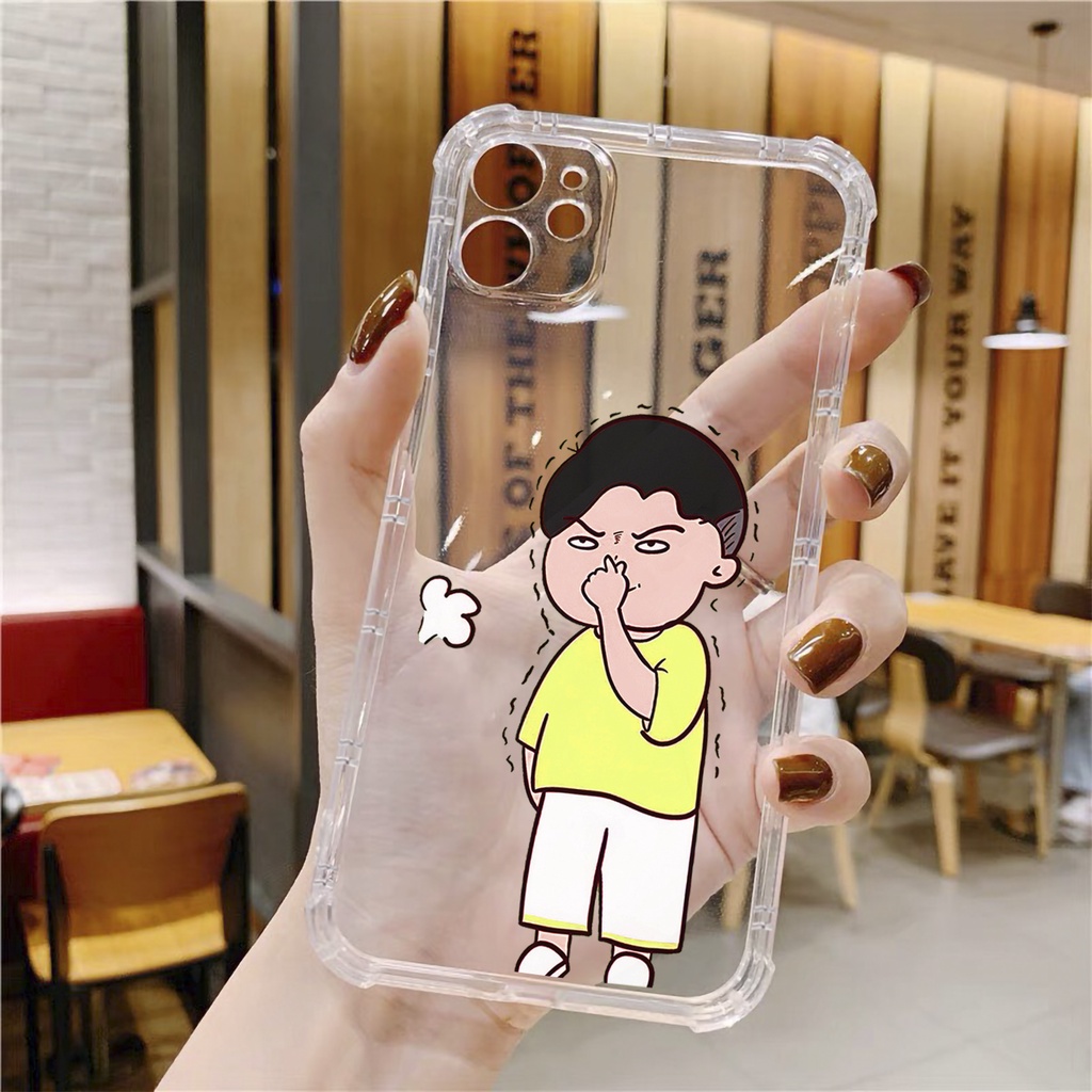 Ốp lưng iphone đôi xì hơi chống sốc trong suốt case 14plus 14 pro max 13 12 promax 11 mini 6 6s 7 8 plus x xr xs Se