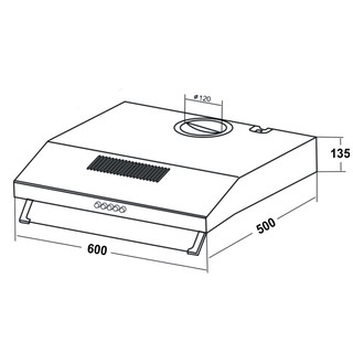 Máy hút khói khử mùi Kaff KF 688I