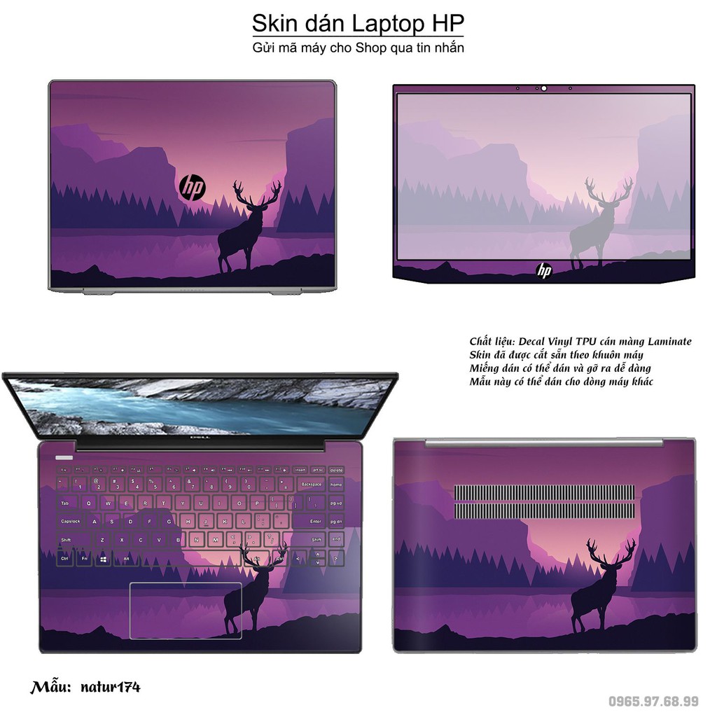 Skin dán Laptop HP in hình thiên nhiên _nhiều mẫu 7 (inbox mã máy cho Shop)