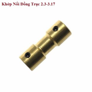 Khớp Nối Đồng Lỗ Trục 2.3mm - 3.17mm