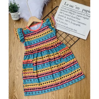 Đầm coton bé gái size đại-23-25kg