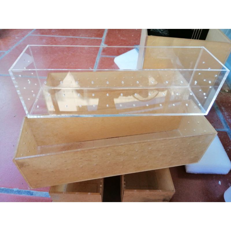 Hộp đựng phân nền acrylic cho hồ tép