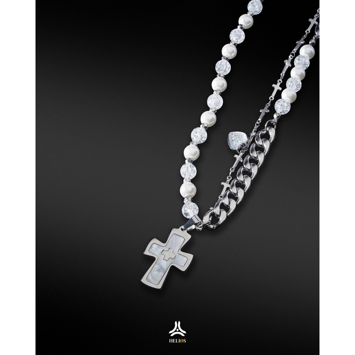 Dây chuyền nam, nữ Helios Cross Love DCN224