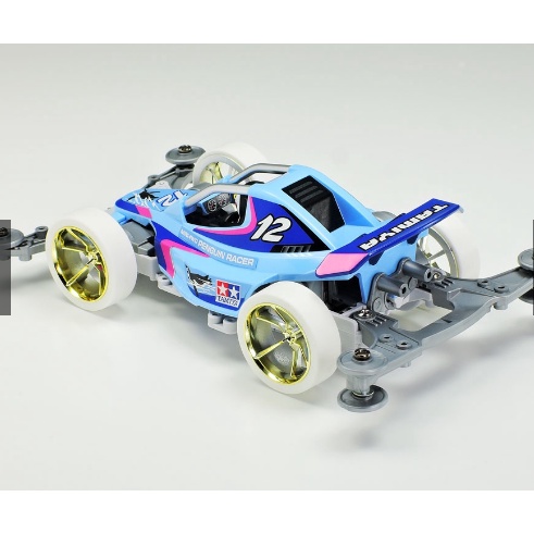 Mô hình xe đua lắp ráp chạy bằng pin MINI 4WD PENGUIN RACER [] 95570 TAMIYA