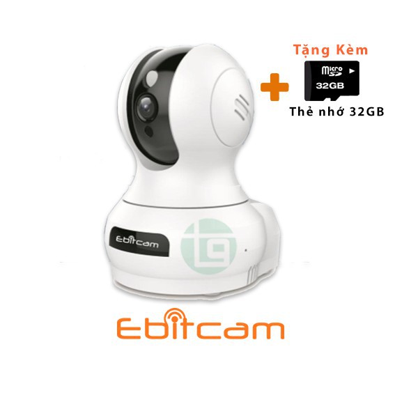 Camera IP Wifi Ebitcam E3 - X 2.0MP - Tặng kèm thẻ nhớ 32gb chính hãng - Xem 360 độ SIÊU RẺ