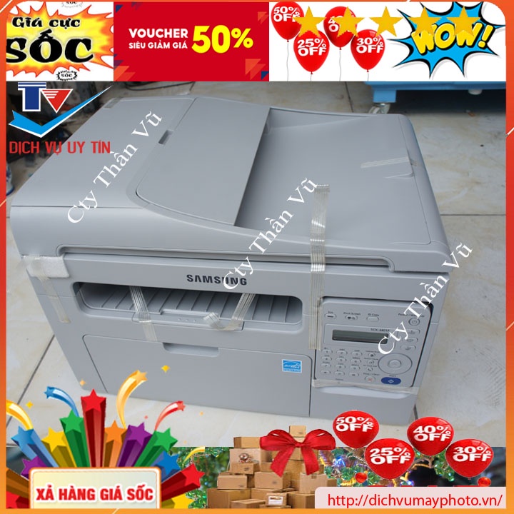 Máy in Samsung đa năng SCX 3401F mới trên 90% đầy đủ tính năng in photocopy scan fax có ADF hàng like new có bảo hành | BigBuy360 - bigbuy360.vn