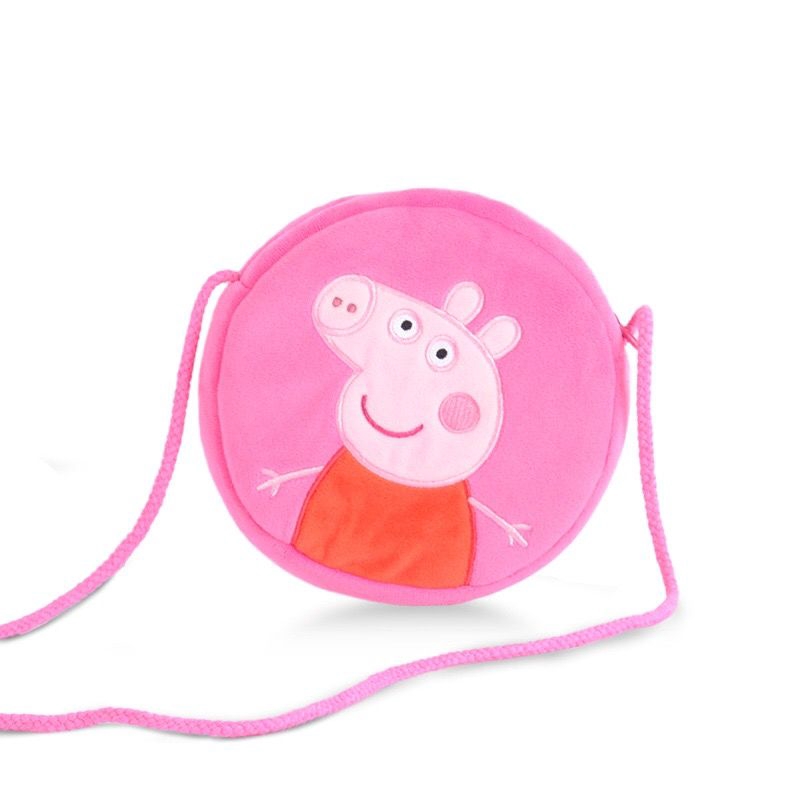 Kids Plush Pig Bag Pink Peppa Pig George Backpack  Haversack For Boys And Girls Birthdays Gifts