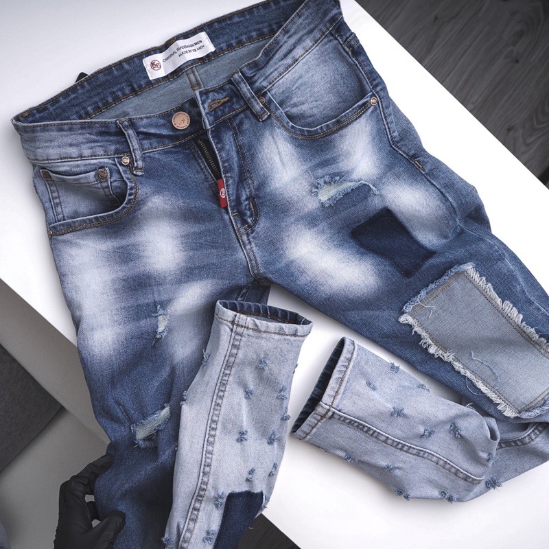 [⚡Tặng quà⚡] Quần Jean Nam Cao Cấp dáng skinny wash phong cách