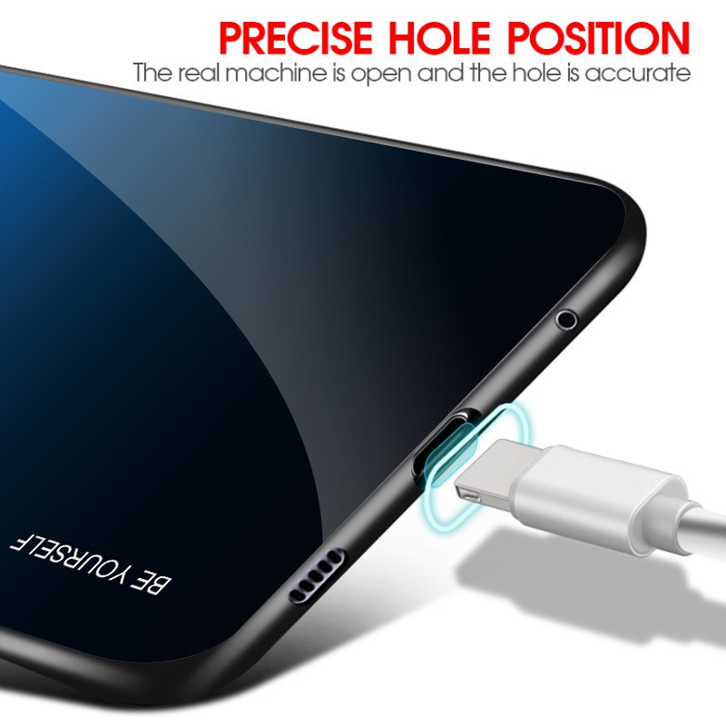 Ốp Điện Thoại Kính Cường Lực Màu Gradient Cho Oppo Reno Z A39 A57 F3 A77 F5 A73 A79 A5 A9 | BigBuy360 - bigbuy360.vn