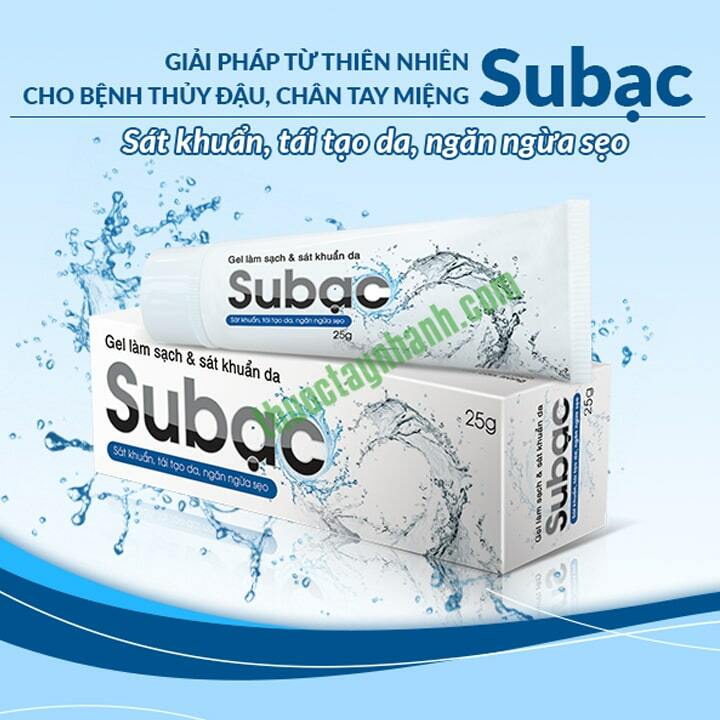 Su bạc sát khuẩn, tái tạo da, ngăn ngừa sẹo, thủy đậu