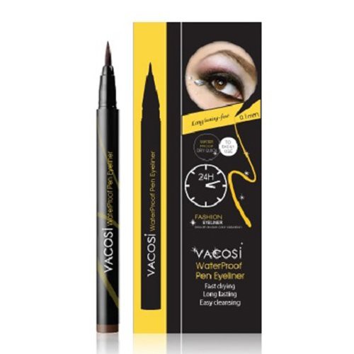 Kẻ mắt nước không trôi 24h VACOSI Waterproof Pen Eyeliner (Black)