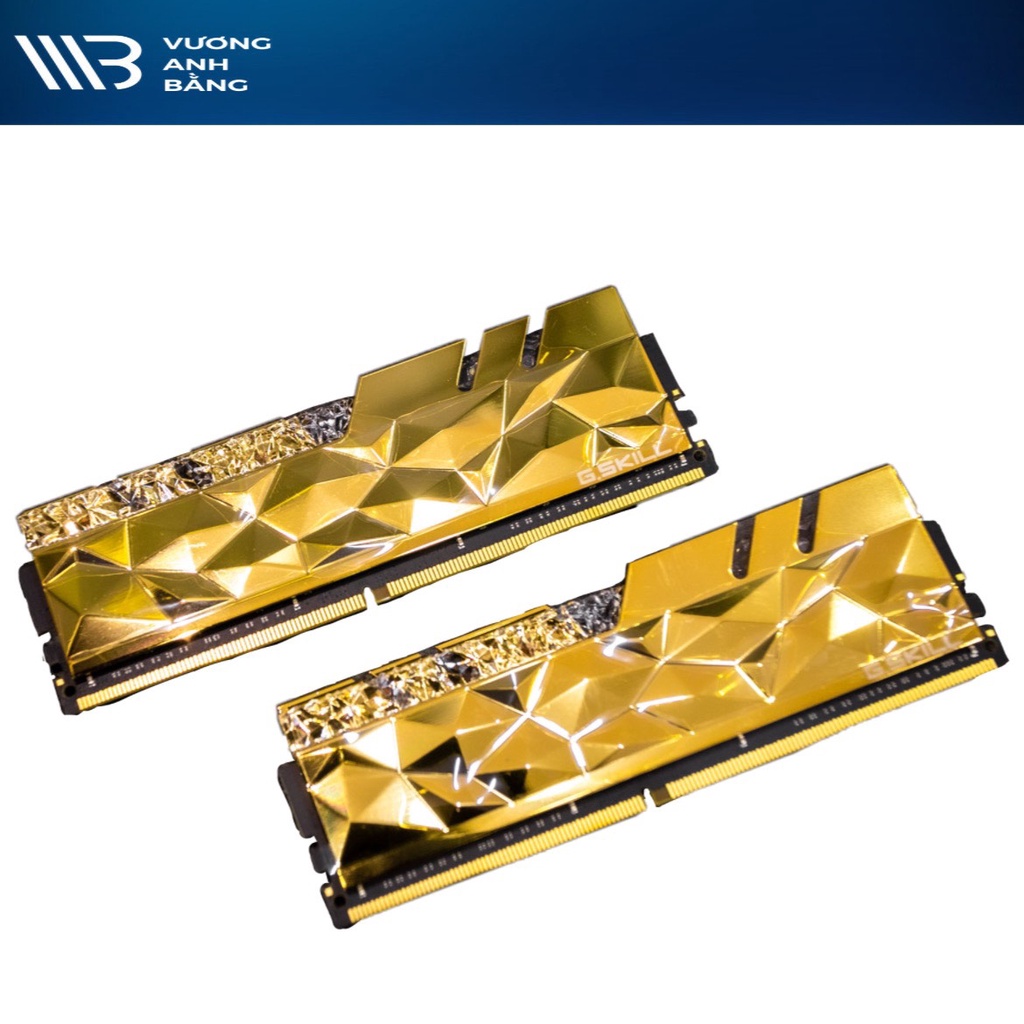 Ram PC G.SKILL Trident Z Royal Elite Gold RGB 16GB 3600MHz DDR4 (8GBx2) -HÀNG CHÍNH HÃNG