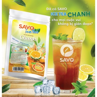 SAVO TRÀ HÒA TAN - VỊ CHANH (Hộp 16 gói - Túi 800g)