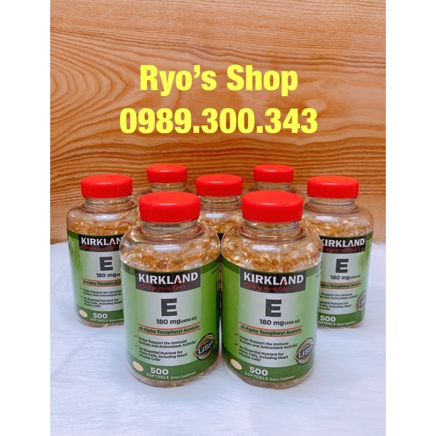 Vitamin E Kirkland 180mg (400IU) Shopee Việt Nam