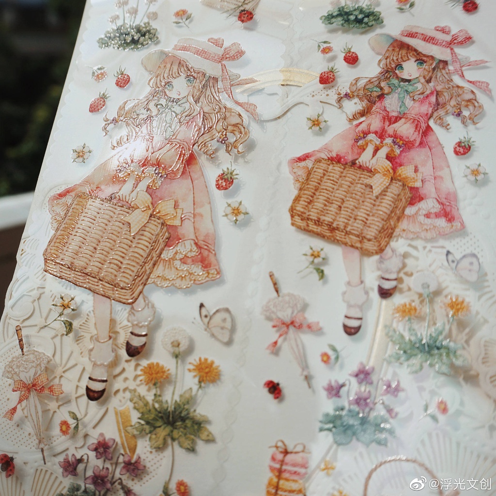 Chu kỳ các mẫu băng dính hình của hãng FG Studio - Chất pet