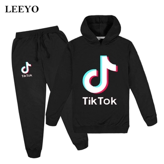 1 Bộ Áo Hoodie Và Quần Dài Thời Trang Cho Bé Trai Gái 315 Tik Tok